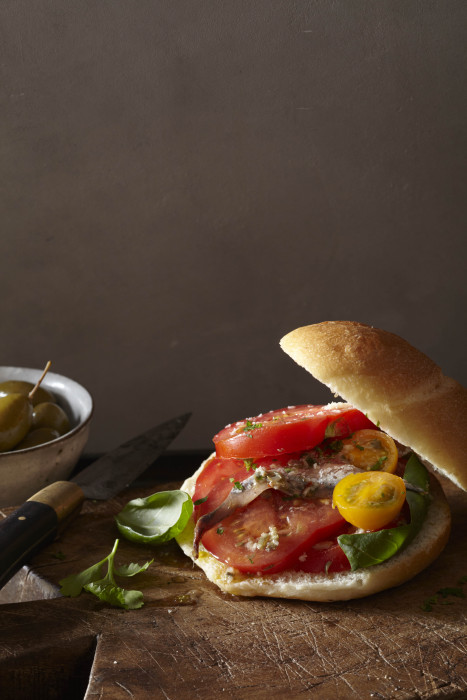 Nicoise Salad on a Roll, Excerpted from One Good Dish by David Tanis. Copyright (c) 2013. Photographs by Gentl & Hyers
